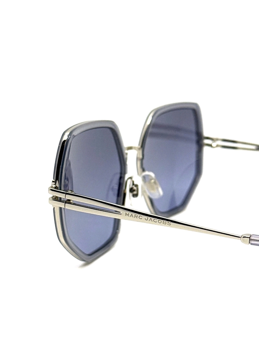 Marc Jacobs Silver Metal Frame Sunglasses with Dark Gray Lenses - Picture 9 of 12